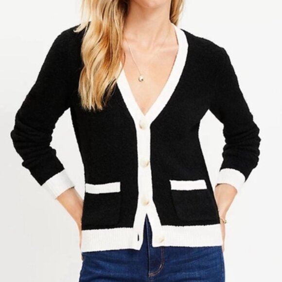 LOFT Sweaters - LOFT Boucle Cardigan, Size S, EUC